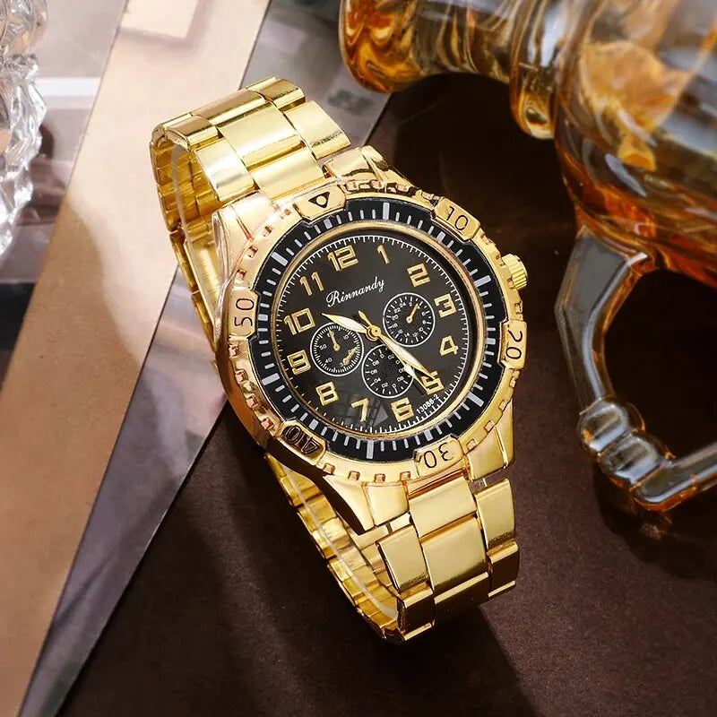 Brielle Gold Crystal Watch & Jewellery Set – product image 6