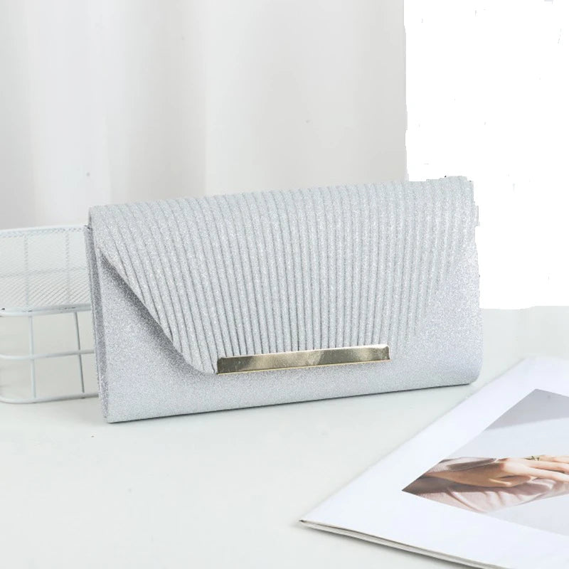Luxury Pleated Clutch Bag