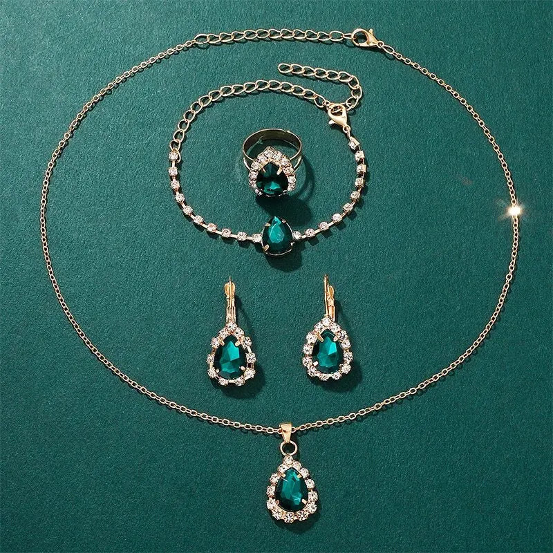 Faye Green Crystal Watch & Jewellery Set – product image 6