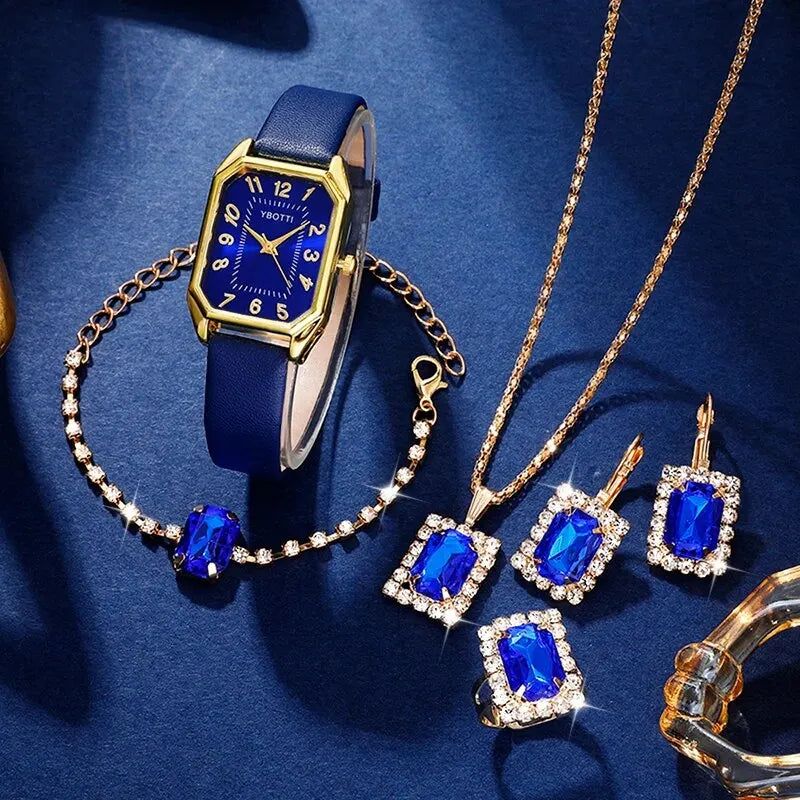 Leona Blue Square Quartz Watch – product image 2