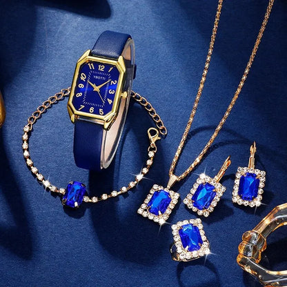 Leona Blue Square Quartz Watch – product image 2
