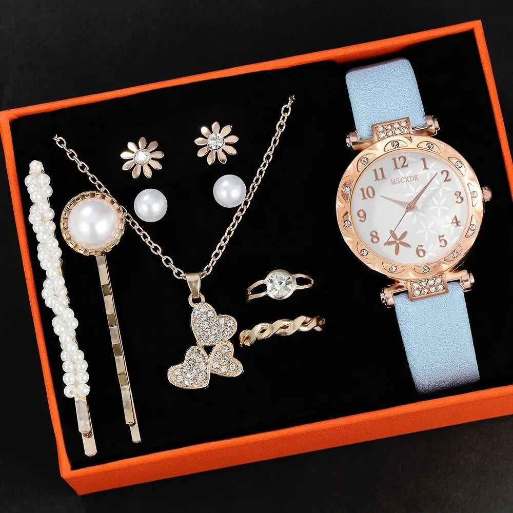 Lucia 10-Piece Round Watch & Jewellery Set – product image 9