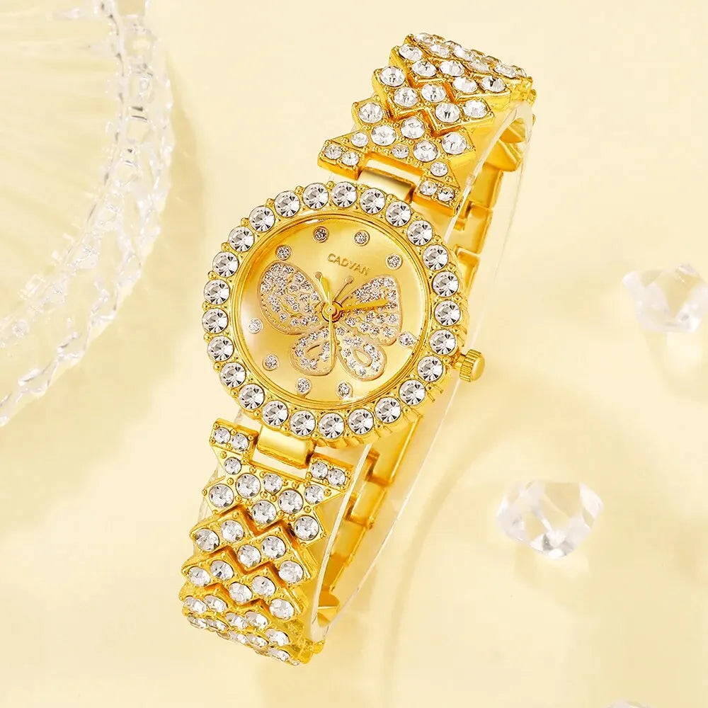 Ines Butterfly Crystal Watch & Bracelet Set – product image 2