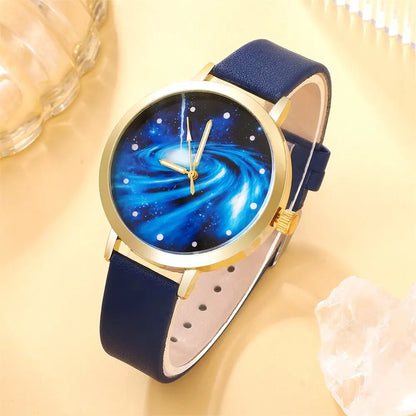 Cassia 5-Piece Blue Starry Sky Watch & Jewellery Set – product image 3