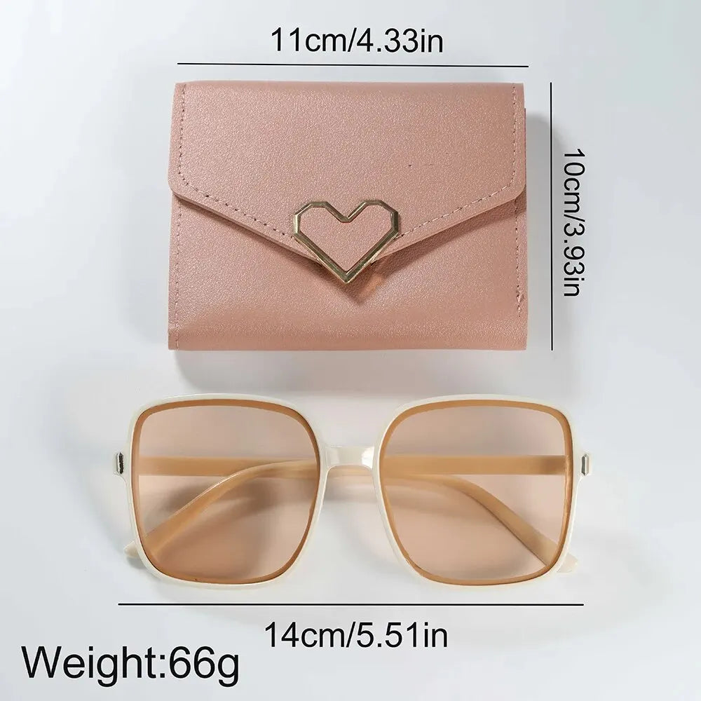 Yara 3-Piece Leather Heart Watch & Accessory Set – product image 4