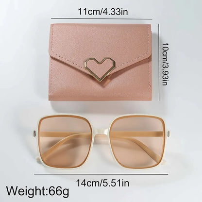 Yara 3-Piece Leather Heart Watch & Accessory Set – product image 4