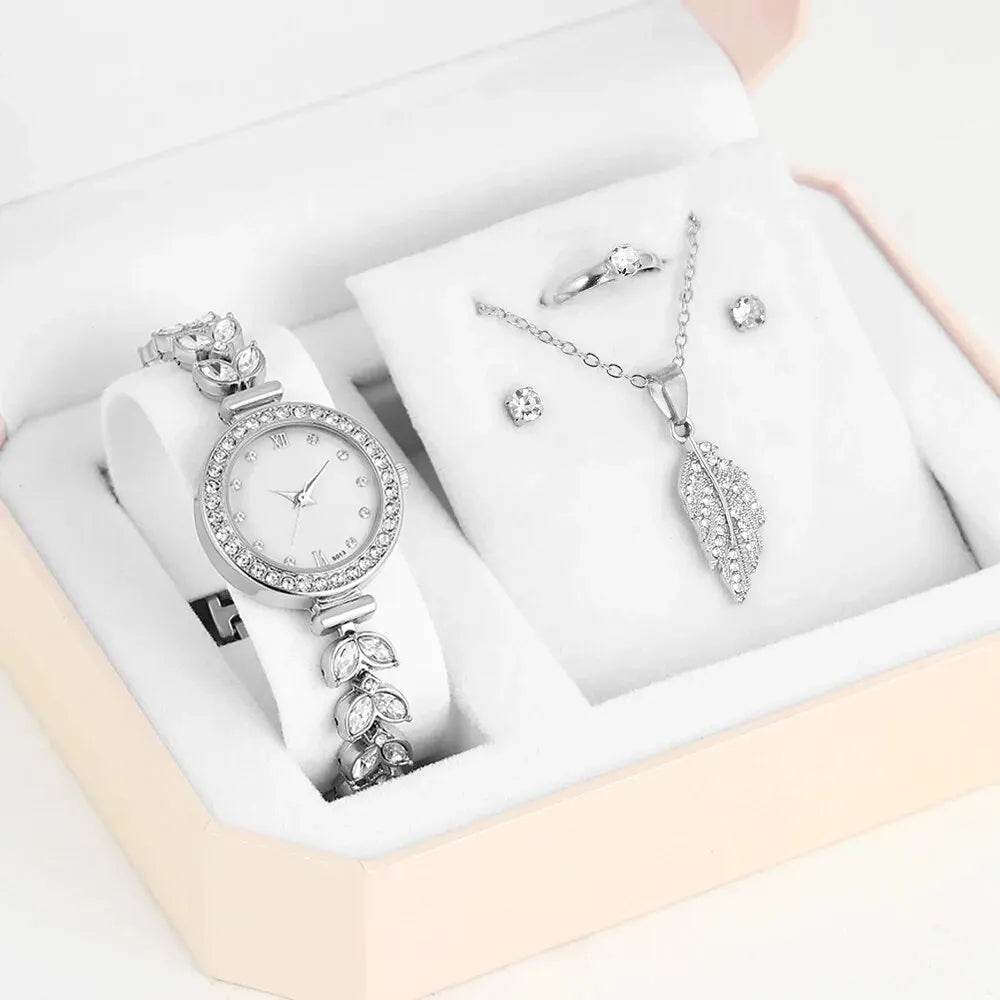 Nadia 5-Piece Classic Watch & Jewellery Set – product image 7