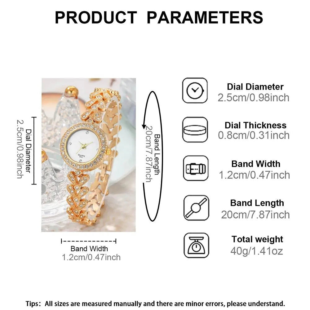 Nadia 5-Piece Classic Watch & Jewellery Set – product image 6