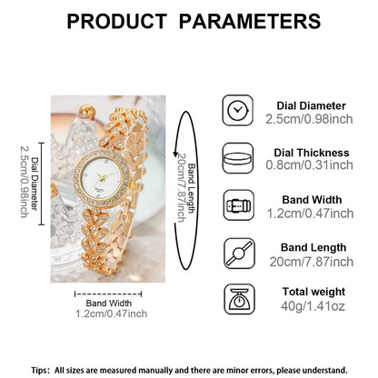 Nadia 5-Piece Classic Watch & Jewellery Set – product image 6