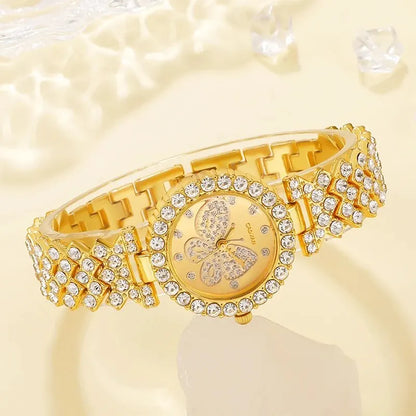Ines Butterfly Crystal Watch & Bracelet Set – product image 4