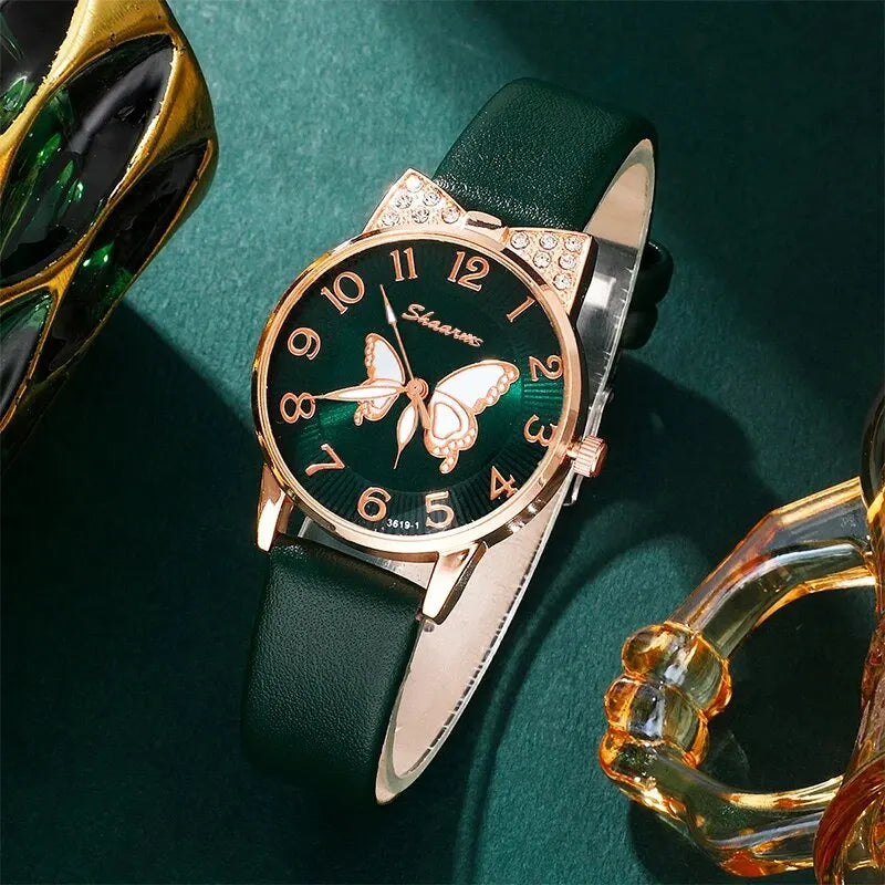 Faye Green Crystal Watch & Jewellery Set – product image 3