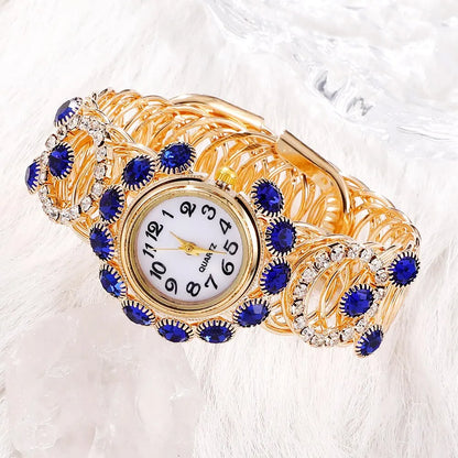Gia 6-Piece Blue Magnetic Watch & Jewellery Set – product image 4