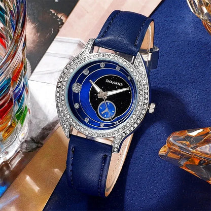 Aurora 6-Piece Blue Magnetic Watch & Jewellery Set – product image 3