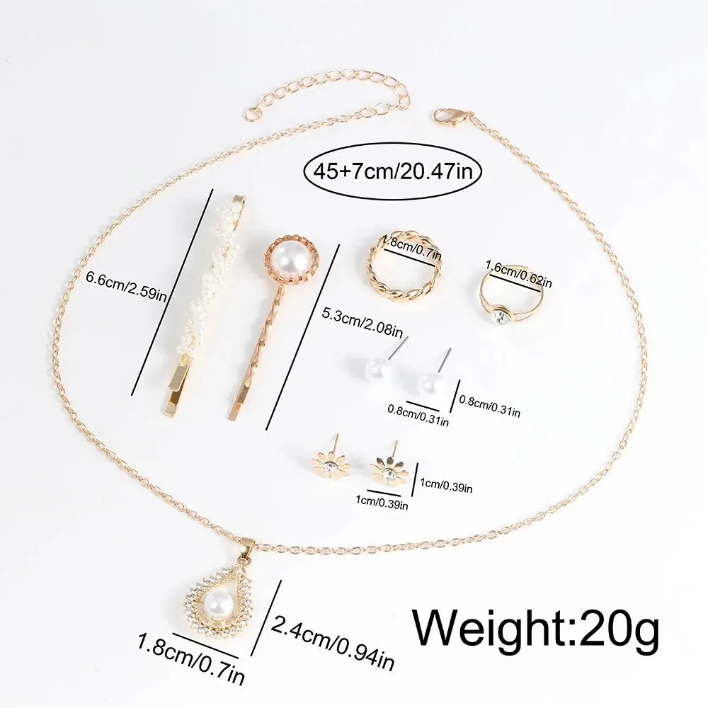 Lucia 10-Piece Round Watch & Jewellery Set – product image 5