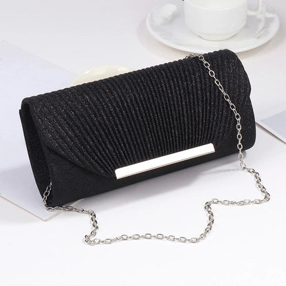 Luxury Pleated Clutch Bag