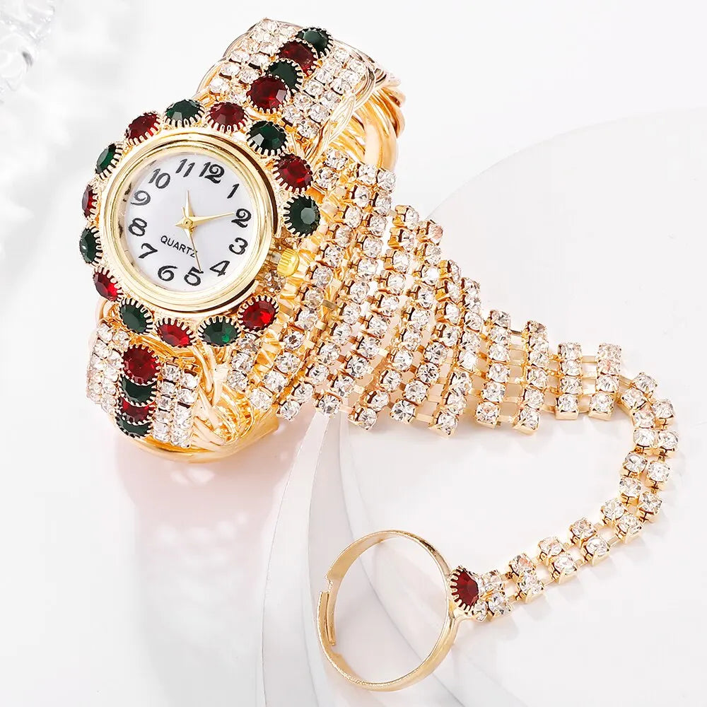 Colette Red Crystal Watch & Bracelet Set – product image 5