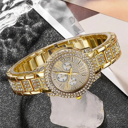 Golden Heart 5-Piece Watch & Jewelry Set