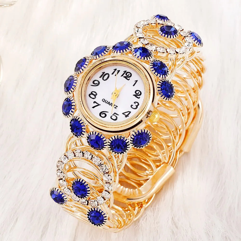Gia 6-Piece Blue Magnetic Watch & Jewellery Set – product image 5