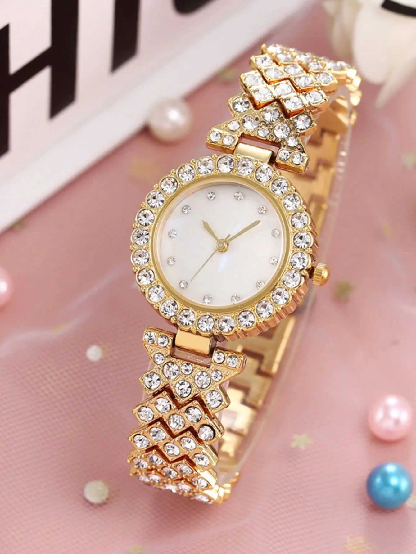 Wren 6-Piece Butterfly Roman Dial Watch & Jewellery Set – product image 5
