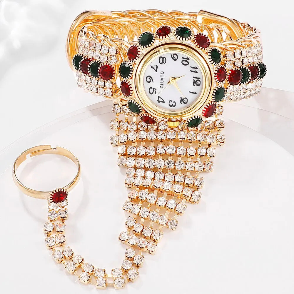 Colette Red Crystal Watch & Bracelet Set – product image 3
