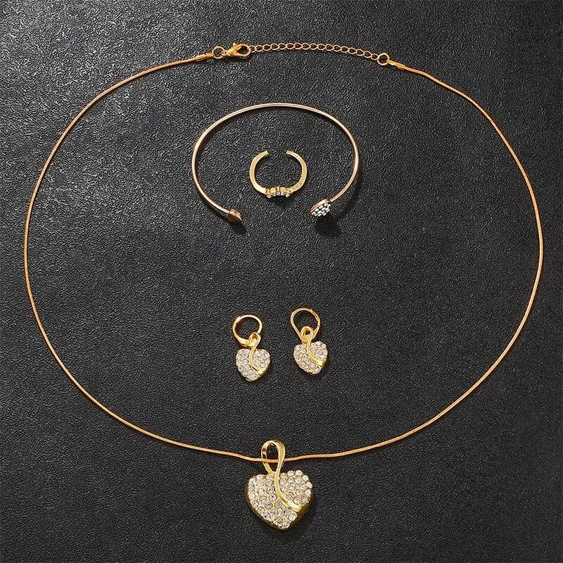 Hazel Gold Crystal Watch & Jewellery Set – product image 3