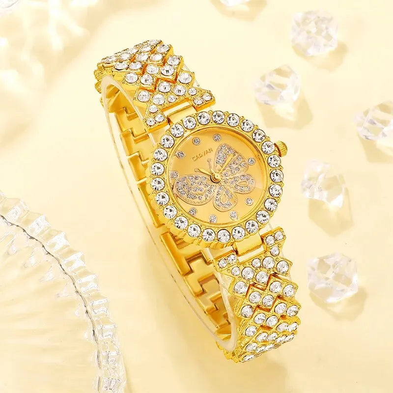 Ines Butterfly Crystal Watch & Bracelet Set – product image 3