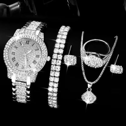 Ivana Gold Crystal Watch & Jewellery Set – product image 6