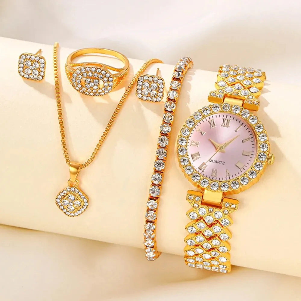 Julia 5-Piece Classic Watch & Jewellery Set – product image 11