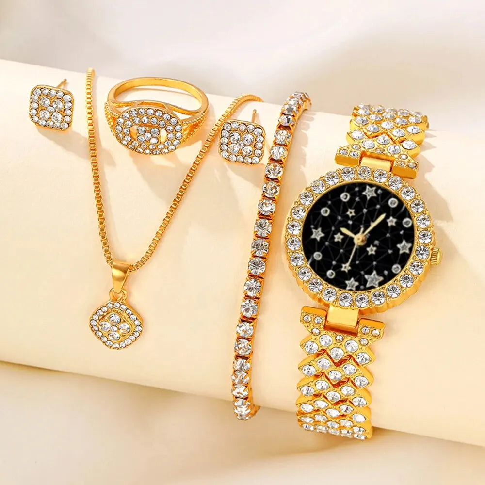 Julia 5-Piece Classic Watch & Jewellery Set – product image 7