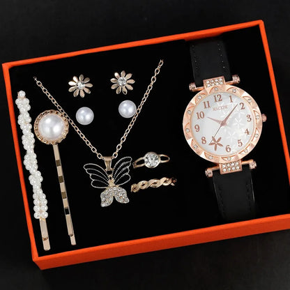 Lucia 10-Piece Round Watch & Jewellery Set – product image 8